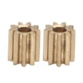 Miniatyrbillede 1 af 6: Motor Pinion Gear Messing Udskiftning til Duplo Intelli Lok Modul - Sæt med 2