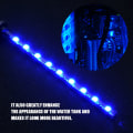Miniatyrbilde 4 av 8: 17cm Sylindrisk Vannkjølingstank Lys Virus Reservoir LED Lampe