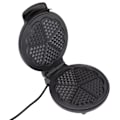 Miniatyrbillede 5 af 8: Dobbeltsidet Flip Vaffelmaskine Hjemmekagemaskine Multifunktionel Mini Vaffelmaskine Sort EU Stik 220V