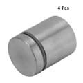 Miniatyrbillede 4 af 8: 4 stk. rustfrit stål reklame fastgørelsesstifter glas afstandsholder monteringsskruer (25*25mm)
