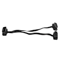 Miniatyrbillede 3 af 8: 16-pin OBD forlængerkabel, lige han til dobbelt lige hun Y-splitter adapter konnektor OBD2 albue flad linje 0,3 meter
