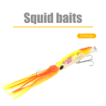 Miniatyrbillede 1 af 5: 24cm/40g Fiskelokker Blækspruttelokker Fiskeagn Crankbait Tackle Jig Diskantkrog Gul Orange