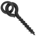 Miniatyrbillede 5 af 7: 10 stk. agnskruer med 20 stk. ovale ringe karpe rig ring stop karpe fiskegrej krog skrue grøn
