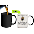 Miniatyrbillede 3 af 7: Varmefølsomt krus til min mand - Krus, der skifter farve med temperaturen - Kaffe-krus - Valentinsdagsgave til kæreste/mand