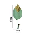 Wrought Iron Blade Wall Hook Metal Coat Hook Hanger Versatile for Kitchen Bathroom Door Towel Rack