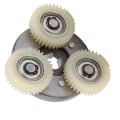 Miniatyrbillede 4 af 8: Elektrisk Cykel 36T Nylon Gear og 70mm Koblingssæt til Bafang 250W 350W Mid Drive Motor