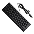 Pikkukuva 2 / 8: USB-johdotettu pelihiiri 60 prosenttia RGB-taustavalaistus 61 näppäintä Kannettava kompakti näppäimistö PC-pelaajille kirjoittajille Musta