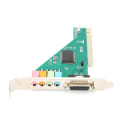 Miniatyrbillede 3 af 8: PCI Lydkort Kanal 4.1 til Computer Desktop Intern Audio Karte Stereo Surround CMI8738