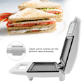 Miniatyrbillede 3 af 8: Elektrisk husholdningsmaskine til sandwich med non-stick bageplade, toaster, EU-stik 220-240V