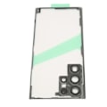 Miniatyrbilde 4 av 8: Bakglassdekselutskifting for Galaxy S22 Ultra med forhåndsinstallert kameralinsetape, reparasjonsverktøy, telefonstativ, svart ramme