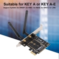 Miniatyrbild 7 av 8: PCI E till NGFF M.2 WIFI Trådlös Modul Adapterkort KEY A E Nätverks Expansionskort