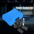Miniatyrbillede 3 af 6: Twist Topnøgle Sæt - 5-Dele Låse Hjulmøtrik Bolt Studs Aftrækkere (17mm, 19mm, 21mm, 22mm)