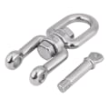 Miniatyrbillede 3 af 8: Heavy Duty 304 Rustfrit Stål Drejelig Ring Snap Rullende Shackle Enhed (10mm)