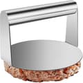 Hamburgerpress i 304 rostfritt stål, rund smash burger-press, köttfärspress, non-stick köttpress