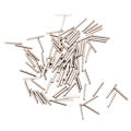 Miniatyrbilde 1 av 8: 100 stk Single Barrel Crimp Sleeves Kit Korrosjonsbestandig Rustfritt Stål Crimp Sleeves Connector Kit for Fiske 1.4