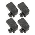 Miniatyrbillede 8 af 8: 4 stk. IEC320 C14 til IEC320 C5 Strømadapter 90 Grader Højre Vinkel IEC320 C14 Han til C5 Hun Strømadapter 250V