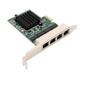 Miniatyrbild 4 av 8: PCIe X1 Nätverkskort Professionellt Plug and Play 4-ports PCIe Gigabit Ethernet Serverkort för PC Desktop Laptop
