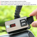 Miniatyrbilde 7 av 8: 12V Motorsykkel Dobbel USB-lader Digital Display Universal Vanntett Strømforsyning for Telefoner, Tablet, GPS