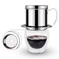 Miniatyrbild 2 av 7: Rostfritt stål kaffekopp vietnamesisk kaffedryppfiltertillverkare Phin Infuser Sliver