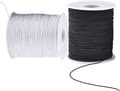 Elastisk Snor til Armbånd, 2 Ruller 1 mm 330 Fod Robust Armbåndsstreng, Strækbart Elastisk Snor til Smykkefremstilling, Halskæder, Perler