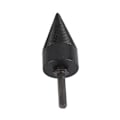 Miniatyrbillede 2 af 8: Brændeøksbor, brændekløver, kulstofstål, kegleformet sekskantet skaft, boreværktøj, sort, 45 mm / 1,77 tommer