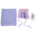 Miniatyrbild 1 av 8: 3-delad babyfotografering rekvisita hatt filt wrap leksak set kostym kläder för nyfödd spädbarn lila