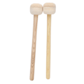 Pikkukuva 4 / 8: 2 kpl Drum Mallet huopapää pitkä puinen kahva liukumaton set