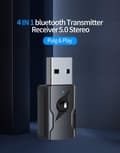Miniatyrbillede 2 af 5: USB Bluetooth 5.0-adapter, USB Bluetooth-lydtransmitter 5.0-modtager Bluetooth-adapter med 3,5 mm lydkabel til pc/tv/bil/højttaler/MP3/hovedtelefoner