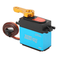 Miniatyrbilde 4 av 8: Servo Motor Digital 25kg Vanntett Metallgir 180° Kontrollvinkel for Robot RC Bil Blå