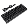 Pikkukuva 7 / 8: USB-johdotettu pelihiiri 60 prosenttia RGB-taustavalaistus 61 näppäintä Kannettava kompakti näppäimistö PC-pelaajille kirjoittajille Musta