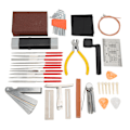 Pikkukuva 1 / 8: Kitaran korjaustyökalu String Bridge Pin Pick Kiillotusviivain Viivaimen set