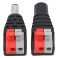 Miniatyrbilde 1 av 8: 5,5 x 2,1 mm DC-strømkontakt Hann-hun Gratis sveisekontaktkontakt for kamera eller LED-lys