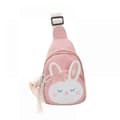 Sling Bag Shoulder Bag Chest Bag, Small Backpack Small Sling Bag, Kawaii Bag Kawaii Backpack Sling Backpack (Pink Rabbit)