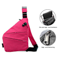 Miniatyrbild 2 av 5: 2024 Ny Wander Stöldskydds Resväska Sling Bag Resväska Rose Red