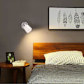 Miniatyrbild 3 av 7: 12V USB LED Läslampa med Touch-brytare, 3W Dimbar Väggspotlight för RV Båt Husbil[JR] 12V LED Reading Light with USB