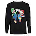 Miniatyrbillede 1 af 4: Super Mario Drenge Luigi Sweatshirt 7-8 år Sort Black Black 7-8 Years