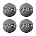 Miniatyrbild 1 av 4: Centrumkåpor för AUDI 60mm 4-pack grå