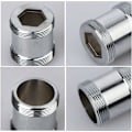 Pikkukuva 3 / 5: 2 kpl Messinkihana-adapteri 22 mm NPT Uros-Uros Vesisuodattimelle Ilmavälille (M24-M22)