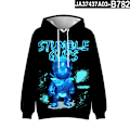 Miniatyrbild 1 av 6: Stumble Guys 3D-tryckt Hoodie Barnkappa Hoodie Ytterkläder 3 3 120