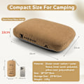 Miniatyrbild 6 av 6: Memory Foam Kudde Utomhus Camping Resa Cervical Kudde Bärbar Lunchpauskudde Långsam Återhämtning Memory Kudde