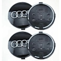 Miniatyrbild 1 av 4: 4 st Bilnavkapslar Kompatibla med Audi 60MM ABS