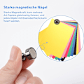 Pikkukuva 3 / 7: 30-pakkaus pieniä neodyymimagneetteja jääkaappiin, valkotaululle, askarteluun, kotitoimistoon ja kouluun, mustia minimagneetteja[JR] Black 30PCS
