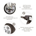 Miniatyrbilde 2 av 6: M8 gjengede spindelhjul for håndvogn, arbeidsbenk, møbelhjul, 1,5 tommer, gjengedimensjon: 8 mm, lengde 20 mm, 2 stk Wi - Perfet
