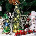 Miniatyrbilde 5 av 5: Minigran, søt juletre, kunstig juletre, mini juletre, miniatyrdekorasjon, 9 stk miniatyrdekorat