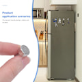 Pikkukuva 5 / 7: 30 kpl pieniä neodyymimagneetteja jääkaappiin, valkotaululle, askarteluun, kotitoimistoon ja kouluun, hopeanväriset minimagneetit [JR] Silver 30PCS