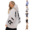 Pikkukuva 2 / 5: Blakely Hoodies Huppari Pitkähihainen Pusero Casual Toppi Valkoinen L L White
