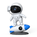Miniatyrbilde 1 av 10: Astronaut Galakseprojektor Stjernehimmel Astronaut Lys Berøring