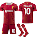 Miniatyrbilde 1 av 2: Liverpool Hjemme Fotballdrakt Barn & Voksen 2024-2025 Med Sokker Nr. 10 MAC ALLISTER Nr. 10 MAC ALLISTER Nr. 10 MAC ALLISTER No.10 MAC ALLISTER 22