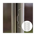 Miniatyrbillede 3 af 5: 100 stk rustfrie drivhusglasclips drivhus W-trådklips glasclips Z-type clips fw Silver