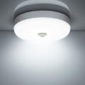 Miniatyrbilde 1 av 5: Galaxy LED-taklampe med bevegelsessensor 12W 1500LM 6500K kaldhvit IP56 vanntett sirkulær LED-taklampe, egnet for utendørs- og innendørstrapper
